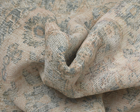 4x6 Vintage Brown Persian Style Distressed Hand Knotted Wool Area Rug